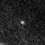 F200W image, 3.2 arcsec across, north up