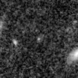 F200W image, 3.2 arcsec across, north up
