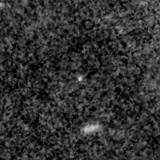 F090W image, 3.2 arcsec across, north up
