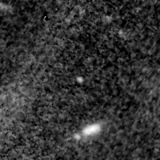 F200W image, 3.2 arcsec across, north up
