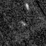 F115W image, 3.2 arcsec across, north up