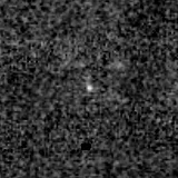F090W image, 3.2 arcsec across, north up