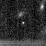 F150W image, 3.2 arcsec across, north up