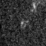 F090W image, 3.2 arcsec across, north up