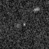 F150W image, 3.2 arcsec across, north up