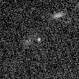 F200W image, 3.2 arcsec across, north up