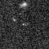 F150W image, 3.2 arcsec across, north up