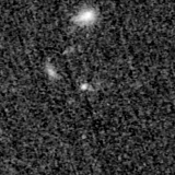 F200W image, 3.2 arcsec across, north up