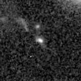 F200W image, 3.2 arcsec across, north up