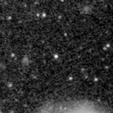 F150W image, 3.2 arcsec across, north up