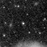 F200W image, 3.2 arcsec across, north up