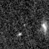 F150W image, 3.2 arcsec across, north up