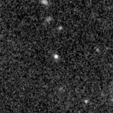 F200W image, 3.2 arcsec across, north up