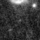 F150W image, 3.2 arcsec across, north up