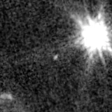 F090W image, 3.2 arcsec across, north up