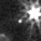 F277W image, 3.2 arcsec across, north up