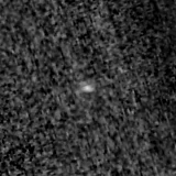 F090W image, 3.2 arcsec across, north up