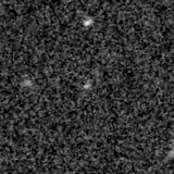 F150W image, 3.2 arcsec across, north up