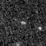 F150W image, 3.2 arcsec across, north up
