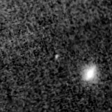 F090W image, 3.2 arcsec across, north up