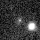 F200W image, 3.2 arcsec across, north up