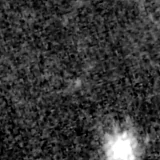 F090W image, 3.2 arcsec across, north up