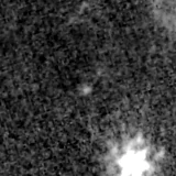 F150W image, 3.2 arcsec across, north up