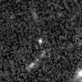 F200W image, 3.2 arcsec across, north up