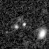 F277W image, 3.2 arcsec across, north up