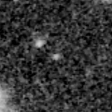 F444W image, 3.2 arcsec across, north up
