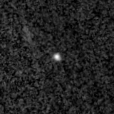 F150W image, 3.2 arcsec across, north up