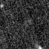 F150W image, 3.2 arcsec across, north up
