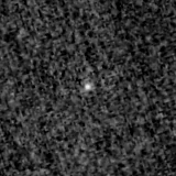 F090W image, 3.2 arcsec across, north up