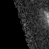F200W image, 3.2 arcsec across, north up