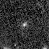 F200W image, 3.2 arcsec across, north up