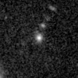 F200W image, 3.2 arcsec across, north up