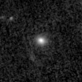 F150W image, 3.2 arcsec across, north up