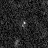 F090W image, 3.2 arcsec across, north up