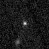 F150W image, 3.2 arcsec across, north up