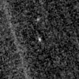 F150W image, 3.2 arcsec across, north up