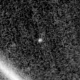 F090W image, 3.2 arcsec across, north up