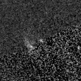 F150W image, 3.2 arcsec across, north up