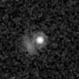 F444W image, 3.2 arcsec across, north up