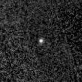 F200W image, 3.2 arcsec across, north up