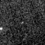 F090W image, 3.2 arcsec across, north up