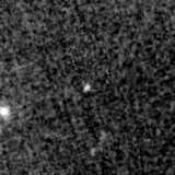 F115W image, 3.2 arcsec across, north up