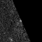 F200W image, 3.2 arcsec across, north up