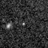 F200W image, 3.2 arcsec across, north up