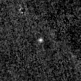F150W image, 3.2 arcsec across, north up
