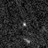 F150W image, 3.2 arcsec across, north up